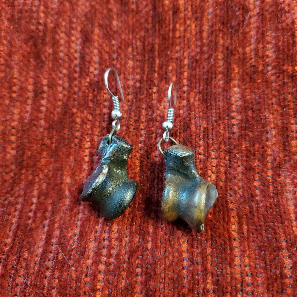 Dinosaur bone earrings  🎃